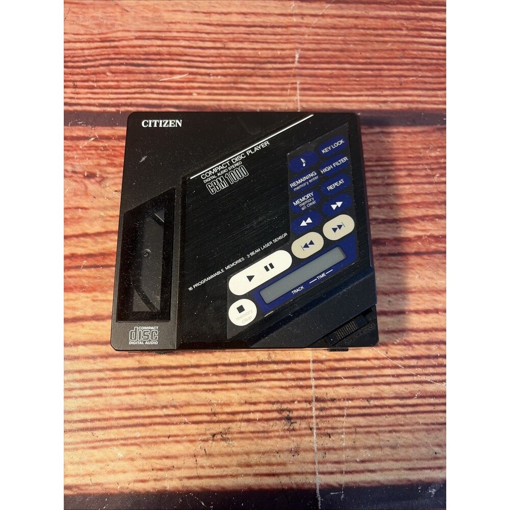 Citizen CBM 1000 Vintage 1987 Discman Rare Untested
